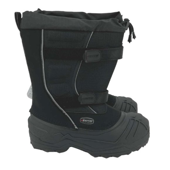 Baffin | Kid's Young Eiger Winter Boots | Black | Size 8 - Picture 3 of 6